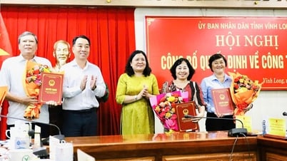 UBND tỉnh Vĩnh Long công bố quyết định về công tác cán bộ