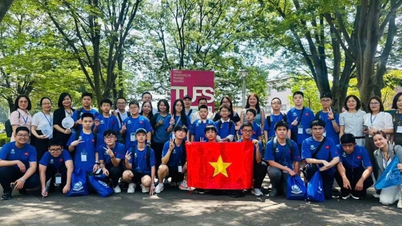 Đoàn học sinh Việt Nam hoàn thành bài thi ở vòng Chung kết quốc tế AIMO 2025 Nhật Bản