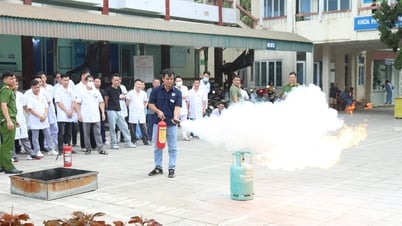 Bệnh viện đa khoa Y Dược cổ truyền - Phục hồi chức năng tập huấn nghiệp vụ phòng cháy, chữa cháy và cứu nạn, cứu hộ