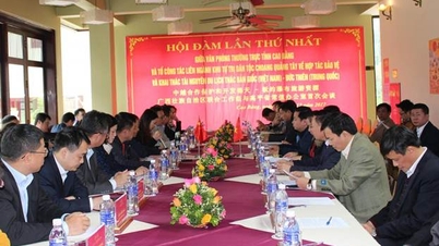 Hội đàm lần thứ nhất: Văn phòng thường trực tỉnh Cao Bằng (Việt Nam) và tổ công tác liên ngành Khu tự trụ dân tộc choang Quảng Tây (Trung Quốc) về khai thác tài nguyên du lịch thác Bản Giốc (Việt Nam) - Đức Thiên (Trung Quốc)