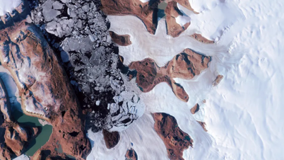 Bất ngờ hồ nước ngầm trồi lên từ mặt băng Greenland