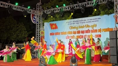 Phường Hà Đông tổ chức văn nghệ chào mừng thành công Đại hội Đảng bộ phường