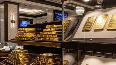 Giá vàng trưa nay 4/8/2025: Vàng nhẫn, vàng miếng "nhảy múa", vàng thế giới đỏ lửa