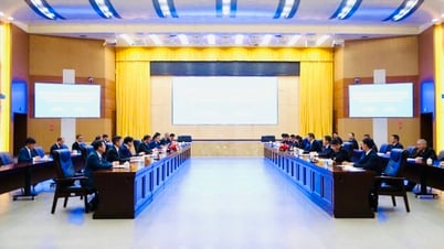 Phó Chủ tịch UBND tỉnh Lai Châu Giàng A Tính Hội đàm với đồng chí Vương Cương - Thị trưởng Chính quyền nhân dân thành phố Phổ Nhĩ, tỉnh Vân Nam, Trung Quốc