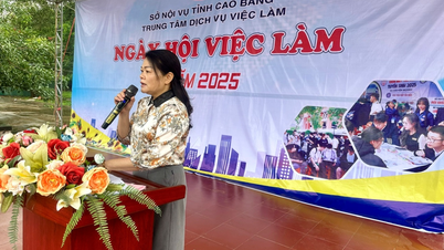 មជ្ឈមណ្ឌលសេវាកម្មការងារខេត្ត Cao Bang រៀបចំពិព័រណ៍ការងារឆ្នាំ 2025