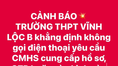 Trường học tại TPHCM cảnh báo lừa đảo liên quan đến tuyển bổ sung lớp 10