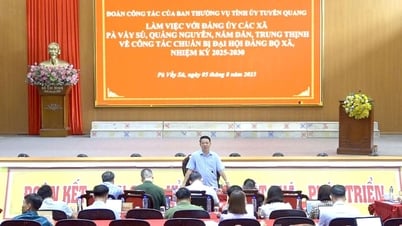 Đoàn công tác Ban Thường vụ Tỉnh ủy làm việc với Đảng ủy các xã Pà Vầy Sủ, Quảng Nguyên, Nấm Dẩn, Trung Thịnh