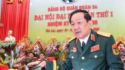 Thượng tướng Võ Minh Lương dự, chỉ đạo Đại hội đại biểu Đảng bộ Quân đoàn 34 lần thứ I