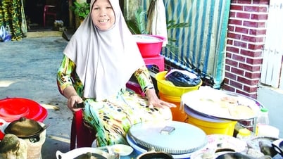 Thơm ngon chiếc bánh làng Chăm
