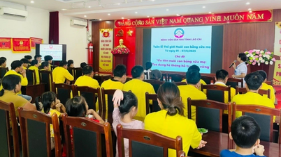Bệnh viện Sản Nhi Lào Cai hưởng ứng Tuần lễ Thế giới nuôi con bằng sữa mẹ năm 2025