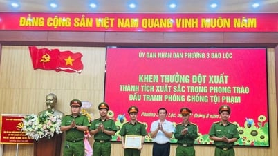 Lâm Đồng: Khen thưởng đột xuất Công an Phường 3 Bảo Lộc