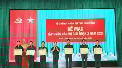 Bộ CHQS tỉnh Lâm Đồng bế mạc tập huấn cán bộ giai đoạn 2 năm 2025