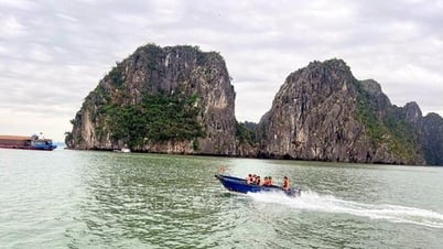 Tàu quân y và xuồng cơ động trực 24/24h trên vịnh Hạ Long