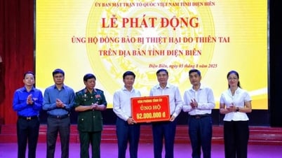 Phát động ủng hộ đồng bào bị thiệt hại do thiên tai trên địa bàn tỉnh Điện Biên