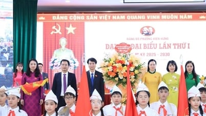 Phường Kiến Hưng chào mừng thành công Đại hội Đảng bộ phường