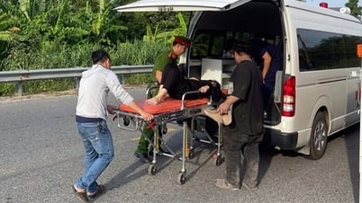Công an xã kịp thời hỗ trợ thai phụ bị tai nạn giao thông đi cấp cứu