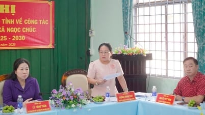 Phó Chủ tịch Thường trực HĐND tỉnh An Giang Lê Hồng Thắm làm việc với 2 xã Giồng Riềng và Ngọc Chúc về công tác chuẩn bị đại hội