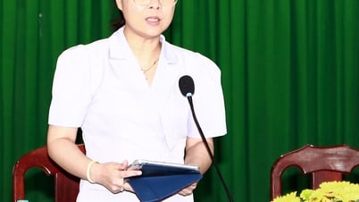 Phó Chủ tịch UBND tỉnh- Nguyễn Thị Quyên Thanh làm việc tại xã An Trường