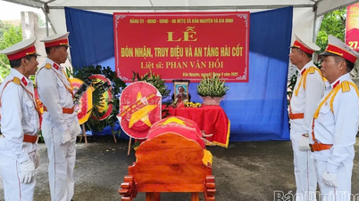 Liệt sĩ Phan Văn Hồi được an táng tại nghĩa trang quê nhà sau 52 năm hy sinh