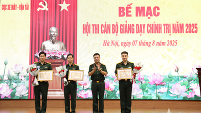 Cục Xe máy - Vận tải bế mạc Hội thi cán bộ giảng dạy chính trị năm 2025