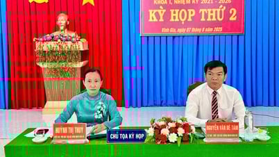 Phó Chủ tịch HĐND tỉnh An Giang Đinh Thị Việt Huỳnh dự kỳ họp lần thứ 2 HĐND xã Vĩnh Gia
