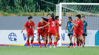 U20 nữ Việt Nam ghi bàn thắng khó tin ở vòng loại châu Á