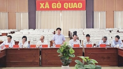 Trưởng Ban Tuyên giáo và Dân vận Tỉnh ủy An Giang Tống Phước Trường làm việc với 4 xã về công tác chuẩn bị đại hội