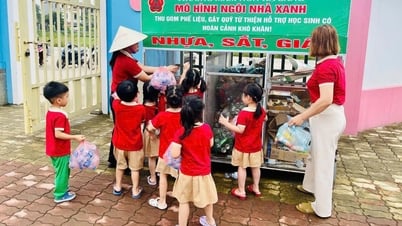 Công trình măng non 'Ngôi nhà phân loại rác thải'