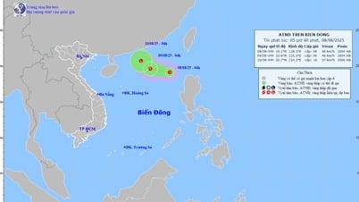 Vùng áp thấp trên khu vực Bắc Biển Đông đã mạnh lên thành áp thấp nhiệt