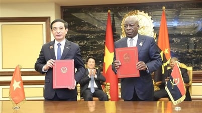 Chủ tịch nước Lương Cường và Tổng thống Angola chứng kiến lễ ký văn kiện hợp tác giữa hai nước