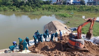 Bắc Ninh: Tập trung khắc phục sự cố ở bể tiêu năng trạm bơm Văn Sơn