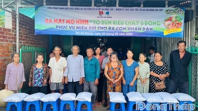Xã Mỹ An Hưng ra mắt mô hình "Tô bún riêu chay 0 đồng"