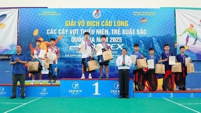 Lai Chau athlete won gold medal at the 2025 National Badminton Championship for Excellent Youth and Youth Players