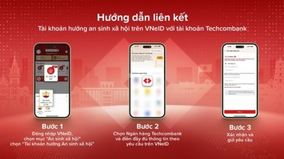 Techcombank chính thức kết nối với ứng dụng VNeID, hỗ trợ khách hàng nhận tiền an sinh xã hội