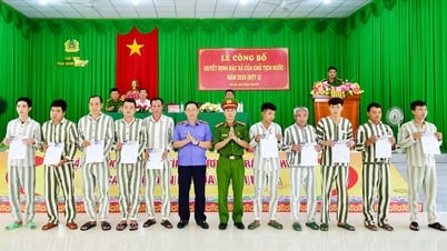 Công bố Quyết định đặc xá của Chủ tịch nước cho nhiều phạm nhân