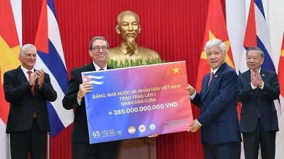 ຫວຽດນາມ ມອບເງິນ 385 ຕື້ດົ່ງໃຫ້ປະຊາຊົນກູບາ ເປັນຄັ້ງທຳອິດ