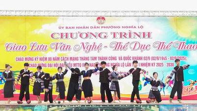 Phường Nghĩa Lộ: Tổ chức giao lưu văn nghệ - thể thao chào mừng Quốc khánh 2/9