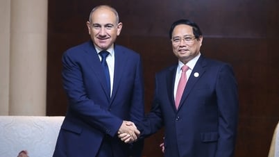 Thủ tướng Phạm Minh Chính hội kiến Thủ tướng Armenia