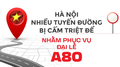 Viele Straßen in Hanoi sind wegen des A80-Festivals komplett gesperrt