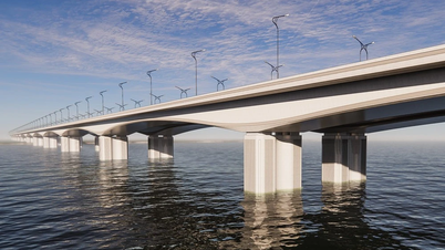 De bouw van het Ringweg 4-componentenproject met 3 bruggen over de Rode Rivier en de Duong Rivier is begonnen