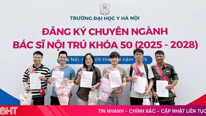 Ramai muka dari Ha Tinh cemerlang dalam menakluki peperiksaan Doktor Residen