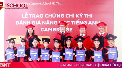 Více než 200 studentů iSchool Ha Tinh získalo mezinárodní certifikáty Cambridge