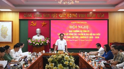 Rà soát toàn diện công tác chuẩn bị Đại hội đại biểu Đảng bộ tỉnh Thái Nguyên lần thứ I, nhiệm kỳ 2025 - 2030