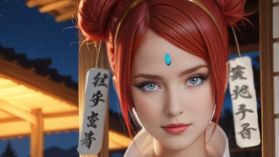 AI បង្កើតភាពស្រស់ស្អាតរបស់ Uzumaki Mito ដែលធ្វើឱ្យ Hashirama លង់ស្នេហ៍