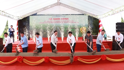 Cérémonie d'inauguration du nouveau projet de contournement de la ville de Tan Uyen, district de Tan Uyen (aujourd'hui commune de Tan Uyen, province de Lai Chau)