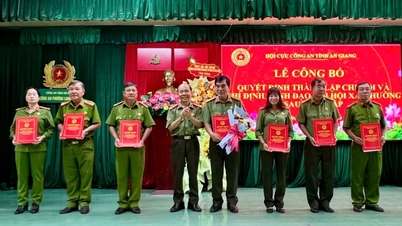 Công bố quyết định chỉ định lãnh đạo Chi hội Cựu Công an nhân dân các phường