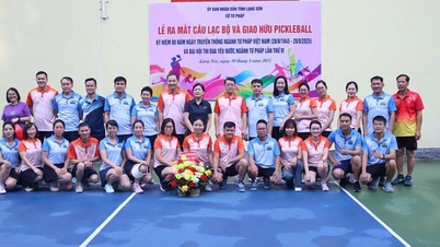 Sở Tư pháp tổ chức Lễ ra mắt Câu lạc bộ và giao hữu Pickleball năm 2025
