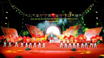 Chương trình nghệ thuật chào mừng thành công Đại hội đại biểu Đảng bộ tỉnh lần thứ XX - Báo Cao Bằng điện tử