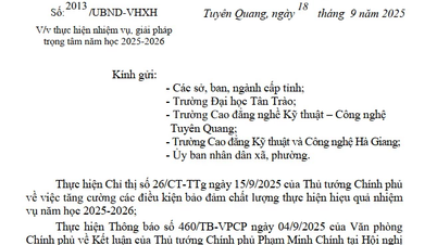 Thực hiện nhiệm vụ, giải pháp trọng tâm năm học 2025-2026