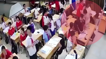 Hà Nội: Học sinh quật ngã cô giáo trong lớp, những học sinh khác không ai can ngăn